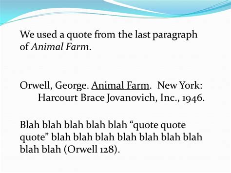 A Digital Copy Of Work Cited Animal Farm